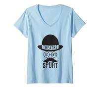 Mujer El Teatro es mi Deporte - Teatro Amante del Teatro Rama Nerd Camiseta Cuello V