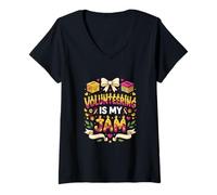 Mujer El voluntariado es mi atasco Camiseta Cuello V