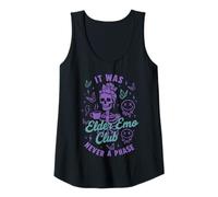 Mujer Elder Emo Club Nunca Fue Una Fase Divertido Emo Esqueleto Camiseta sin Mangas