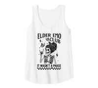 Mujer Elder EMO Club Skeleton Nostalgia No era una Fase mamá Camiseta sin Mangas