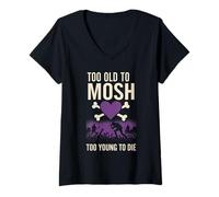 Mujer Elder EMO Todavía No Está Bien 2000s Nostalgia Escena Revivalista Camiseta Cuello V