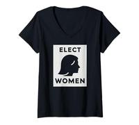 Mujer Elect Women - Empoderamiento político Camiseta Cuello V