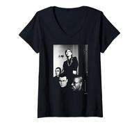 Mujer Electribe 101 Retrato electrónico de casa conmovedora AJ Barratt Camiseta Cuello V