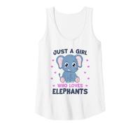 Mujer Elefante Solo una Chica Que ama a los Elefantes Camiseta sin Mangas