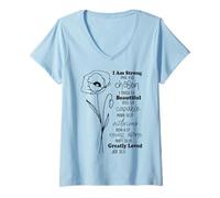 Mujer Elegido Querido Cristiano Hombres Mujeres Padre Madre Camiseta Cuello V