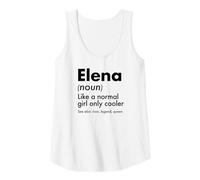 Mujer Elena como Una Chica Normal Solo Cooler Queen Nombre Camiseta sin Mangas