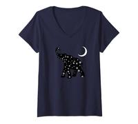 Mujer Elephant Design for Women Elephant Print Elefante Camiseta Cuello V