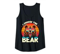 Mujer Elijo el oso para las mujeres que eligen Bears Funny Vintage Camiseta sin Mangas