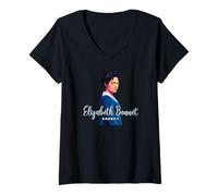 Mujer Elizabeth Bennet Energy Orgullo y prejuicio Jane Austen Camiseta Cuello V