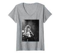 Mujer Elkie Brooks Live Solo Post Vinagre Joe 1989 Camiseta Cuello V