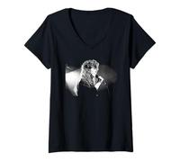 Mujer Elkie Brooks Tour en Solitario promoviendo la inspiración 1989 Camiseta Cuello V
