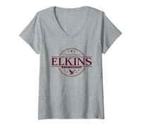 Mujer Elkins West Virginia - Etiqueta Elkins WV Camiseta Cuello V