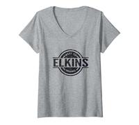 Mujer Elkins West Virginia - Oficial Elkins WV Camiseta Cuello V