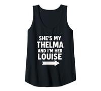 Mujer Ella es mi Thelma y yo soy su Louise Arrow Camiseta sin Mangas