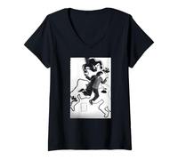 Mujer Ella me Hace temblar Stephen Tintin Duffy Duffy Fotografía Camiseta Cuello V