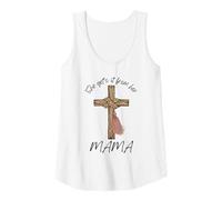 Mujer Ella obtiene de su mamá Cruz Cristiana mamá Hija fe Camiseta sin Mangas