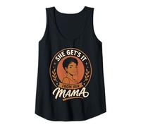 Mujer Ella obtiene de su mamá Mujer Negra Madre Hija Camiseta sin Mangas