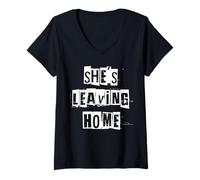 Mujer Ella se va de casa Camiseta Cuello V