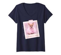 Mujer Elle I'm Not Afraid of A Challenge Bruiser Pink Outfit Photo Camiseta Cuello V