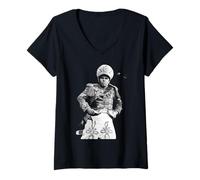 Mujer Elton John en Vivo Jump Up! Tour Era 1982 Camiseta Cuello V