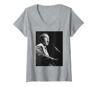 Mujer Elton John NYC 1979 De Vuelta en la Gira de la USSA Camiseta Cuello V