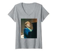 Mujer Elton John Vela en Vivo en la era del Viento 1997 Camiseta Cuello V