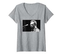 Mujer Elvis Costello y Las Atracciones Live Oliver's Army 1994 Camiseta Cuello V