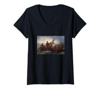 Mujer Emanuel Leutze Washington Crossing The Delaware Camiseta Cuello V