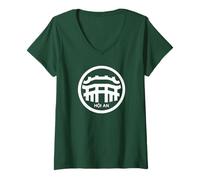 Mujer Emblema HOI AN Ciudad DE Vietnam Camiseta Cuello V