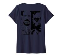 Mujer Emiliano Zapata y Francisco Villa Revolución Mexicana Arte Camiseta Cuello V