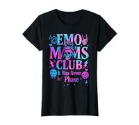 Mujer Emo Moms Club Skeleton Goth Nunca Fue Una Fase Camiseta