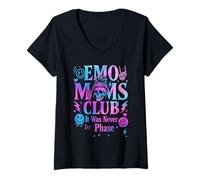 Mujer Emo Moms Club Skeleton Goth Nunca Fue Una Fase Camiseta Cuello V