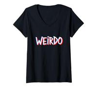 Mujer EMO Punk - Divertido 2000s 00s EMO Estilo Raro Camiseta Cuello V