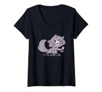 Mujer Emperors New Groove Yzma Cat To The Secret Lab Camiseta Cuello V