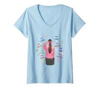 Mujer Empowering Women Positive Affirmation Self Love Graphic Camiseta Cuello V