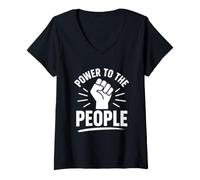 Mujer Empowerment Equality Quote Simple Power To The People Camiseta Cuello V