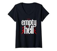 Mujer Empty Hell - Christian Faith Bold Gospel Evangelism Camiseta Cuello V