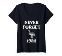 Mujer Emu War 1932 Never Forget - Camiseta Camiseta Cuello V