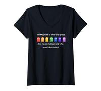 Mujer En 900 años de Tiempo y Espacio Nunca he Conocido a Nadie Que Camiseta Cuello V