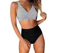 Mujer En Bikini Blanco De Alto Aros Mini Tirantes Menstruacion Proteccion Esqueleto Viloree Hipster Pañuelo Fosforito Altos Elegantes Iguales Detras Francesas Bandage Coreano