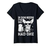 Mujer En Cervezas de Perro Solo He Tenido Un Chihuahua Divertido Beber Camiseta Cuello V