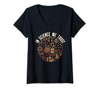 Mujer En Ciencia Confiamos para Científicos, Maestros y Estudiantes! Camiseta Cuello V