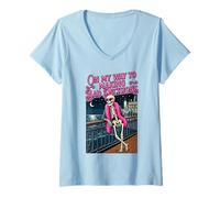Mujer En mi Camino Tomando Malas Decisiones Esqueleto Vacaciones Camiseta Cuello V