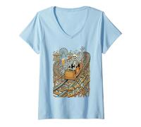 Mujer En mi Camino Tomando Malas Decisiones Esqueleto Vacaciones Camiseta Cuello V