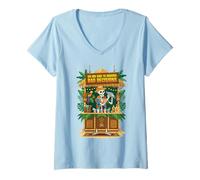 Mujer En mi Camino Tomando Malas Decisiones Esqueleto Vacaciones Camiseta Cuello V