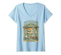 Mujer En mi Camino Tomando Malas Decisiones Esqueleto Vacaciones Camiseta Cuello V