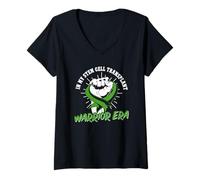 Mujer En mi era de Guerrero de trasplante de células Madre, trasplante de células Madre Camiseta Cuello V