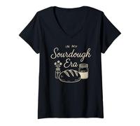 Mujer En mi era de Masa Madre - Amante de la repostería Camiseta Cuello V
