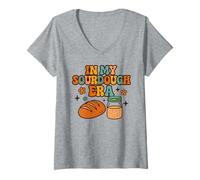 Mujer En mi era de Masa Madre - Amante de la repostería Camiseta Cuello V