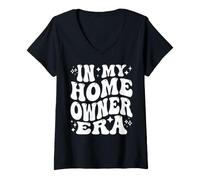 Mujer En mi era de Propietario de casa, Nueva y Divertida Primera casa para propietarios Camiseta Cuello V